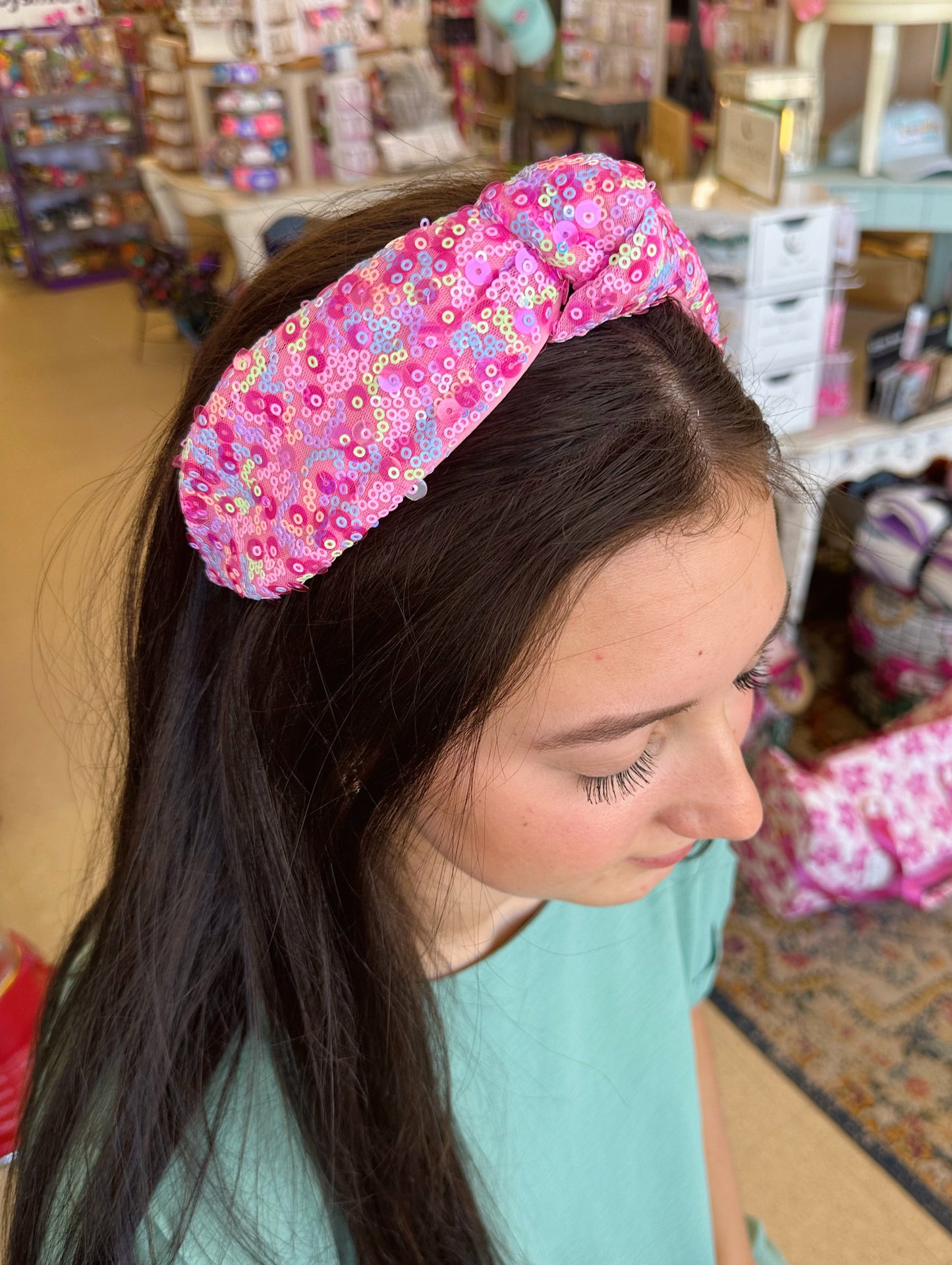 Neon Sequins Headband