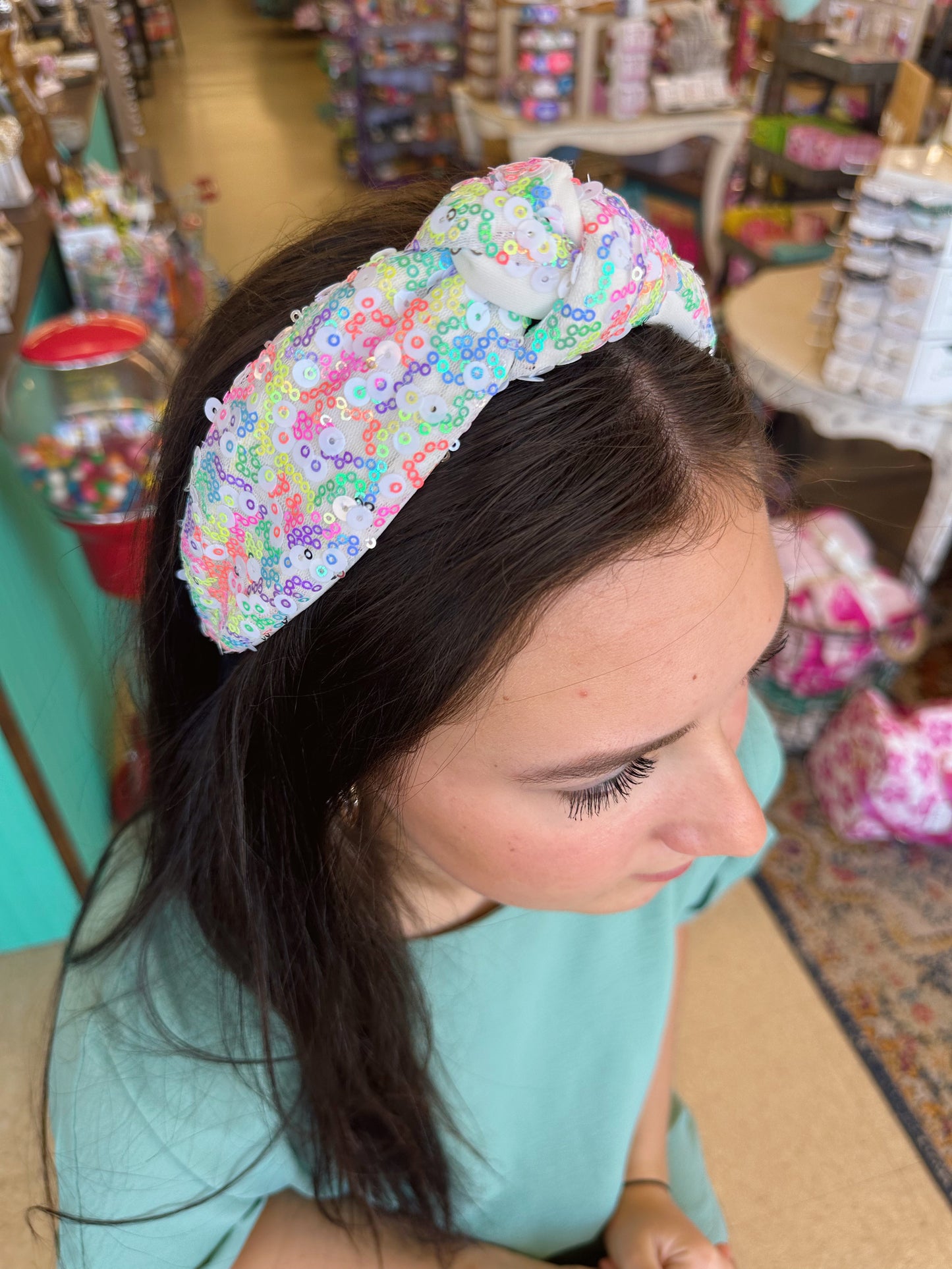 Neon Sequins Headband