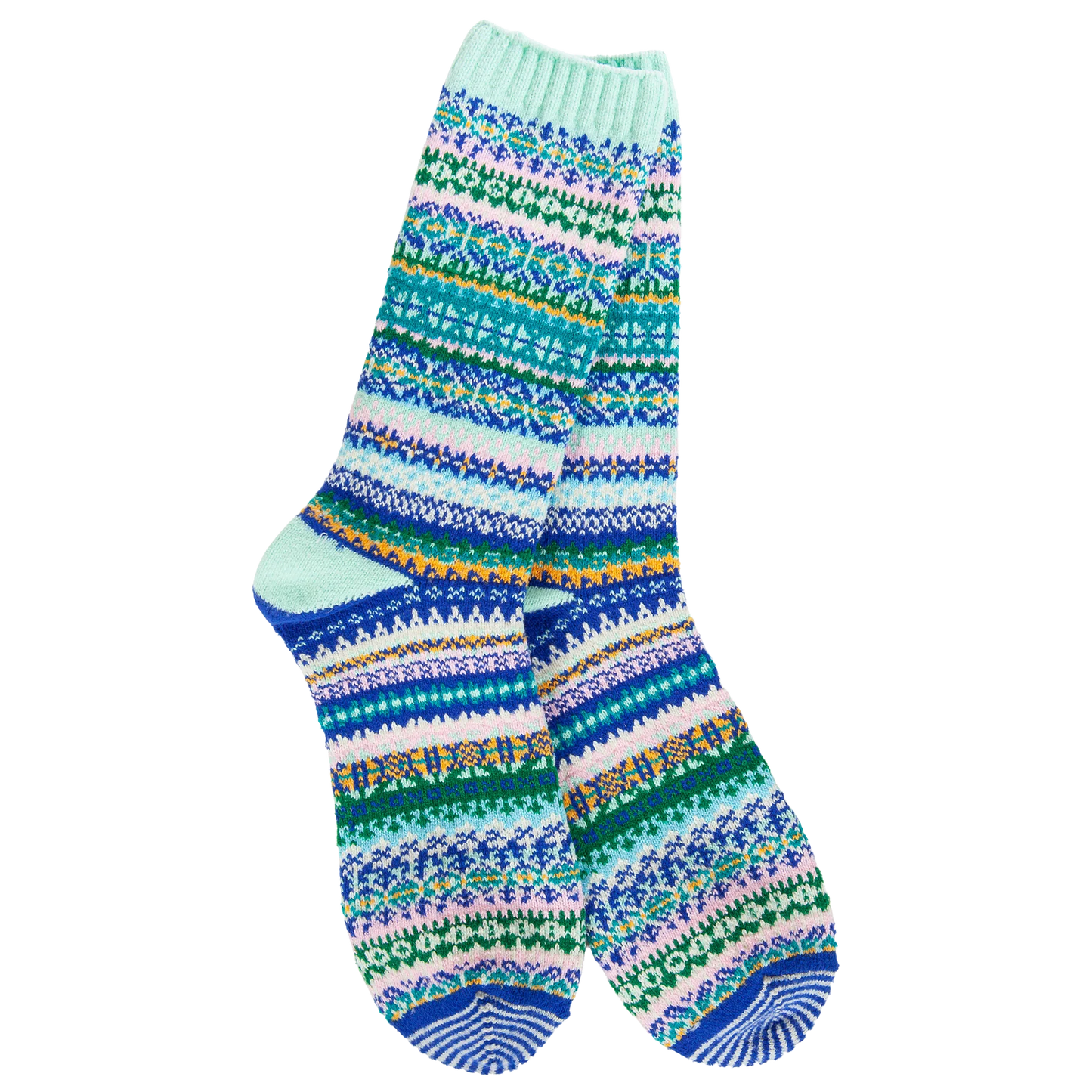 Weekend Nordic Crew Socks + Mint