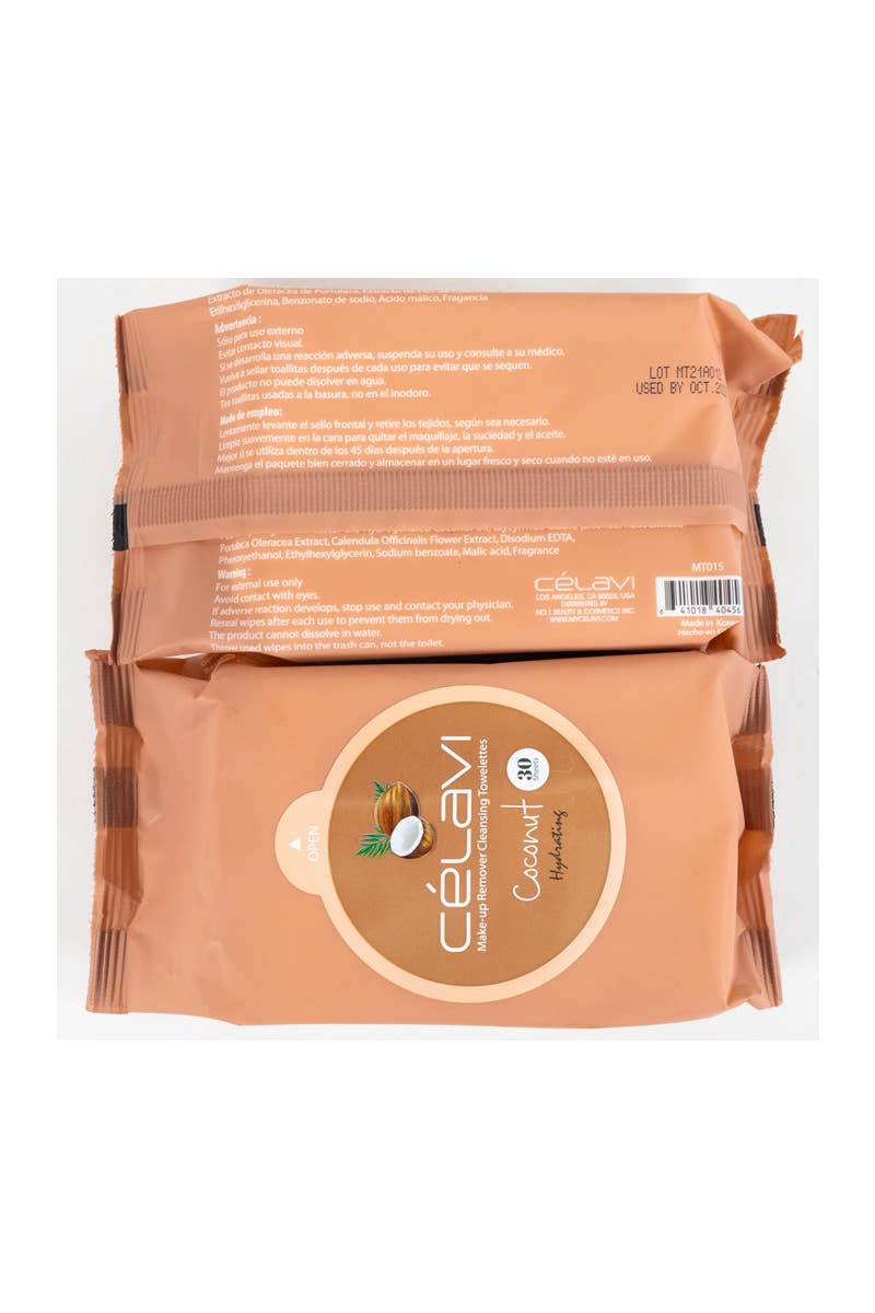 Celavi Makeup Cleansing Towelette Coconut