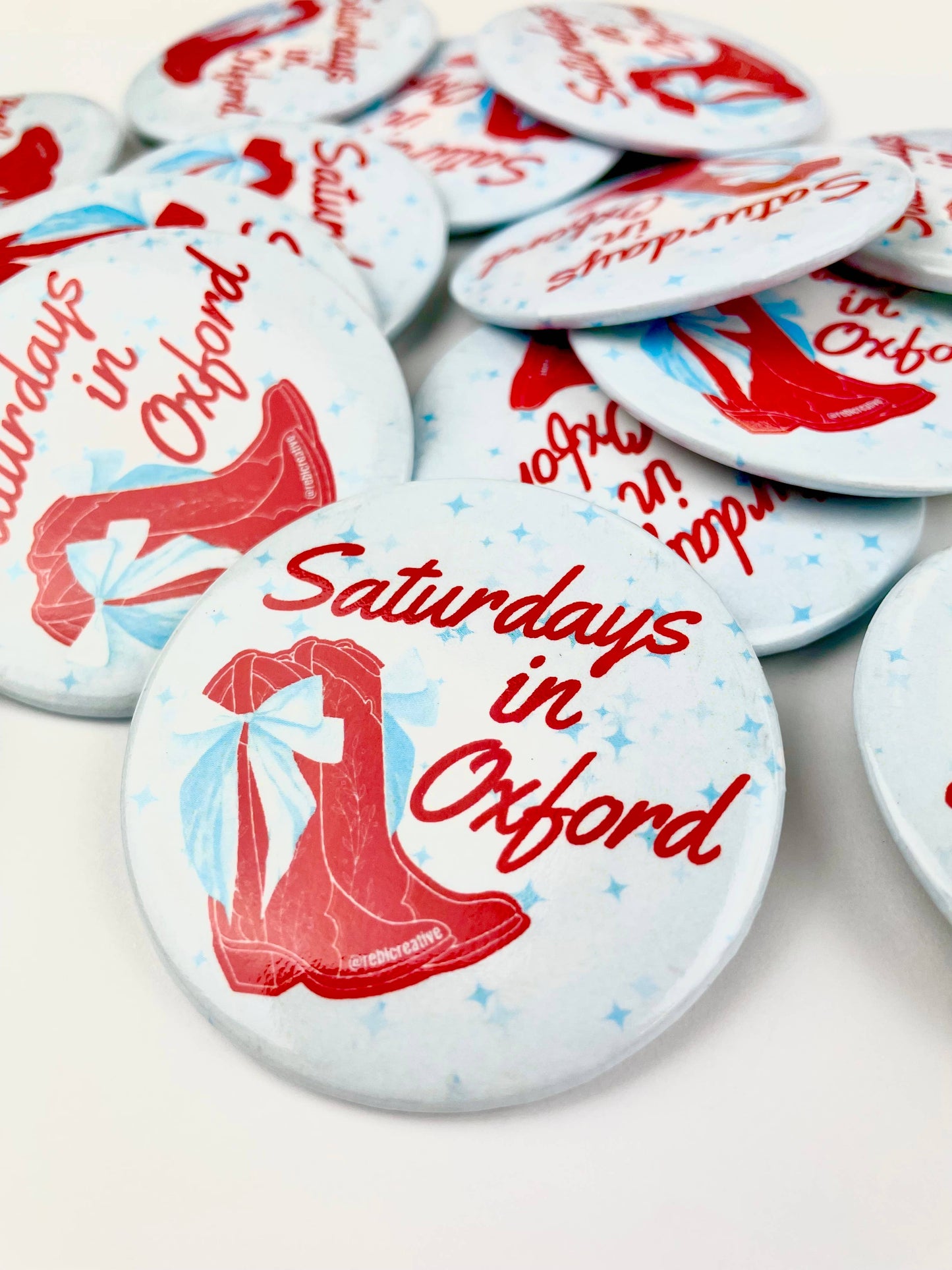 Boots and Stars - Oxford - Game Day Button