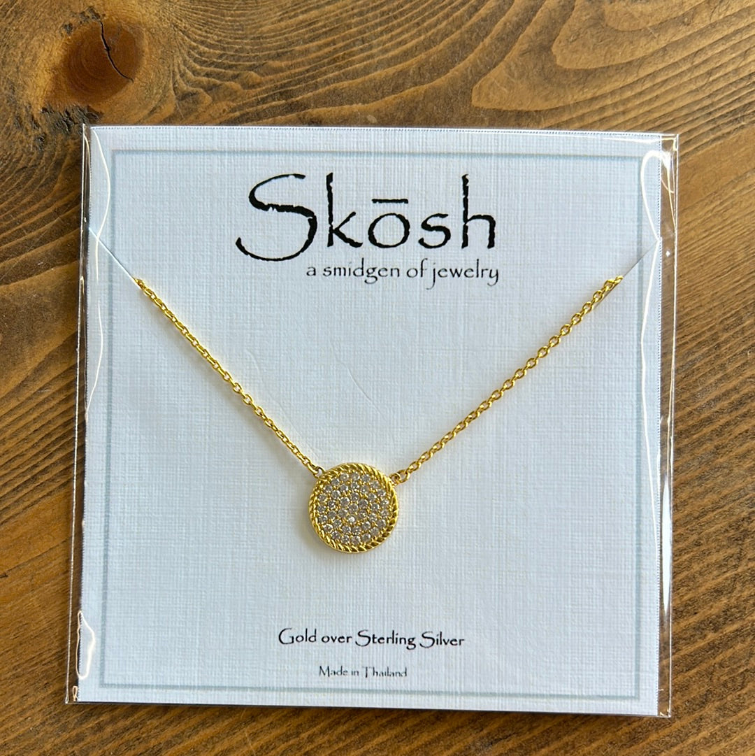 Round Paved Neckalce