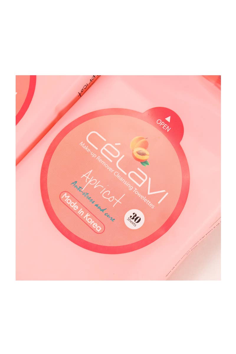 Celavi Makeup Cleansing Towelette Apricot