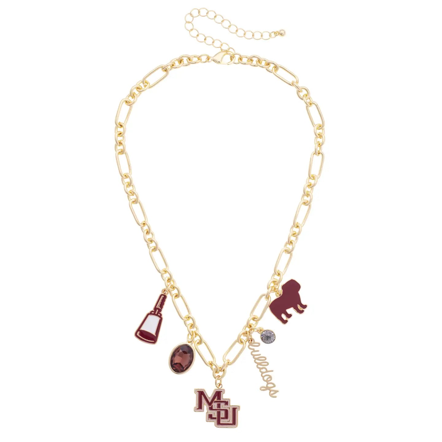 Mississippi State Bulldogs Game Day Charm Necklace