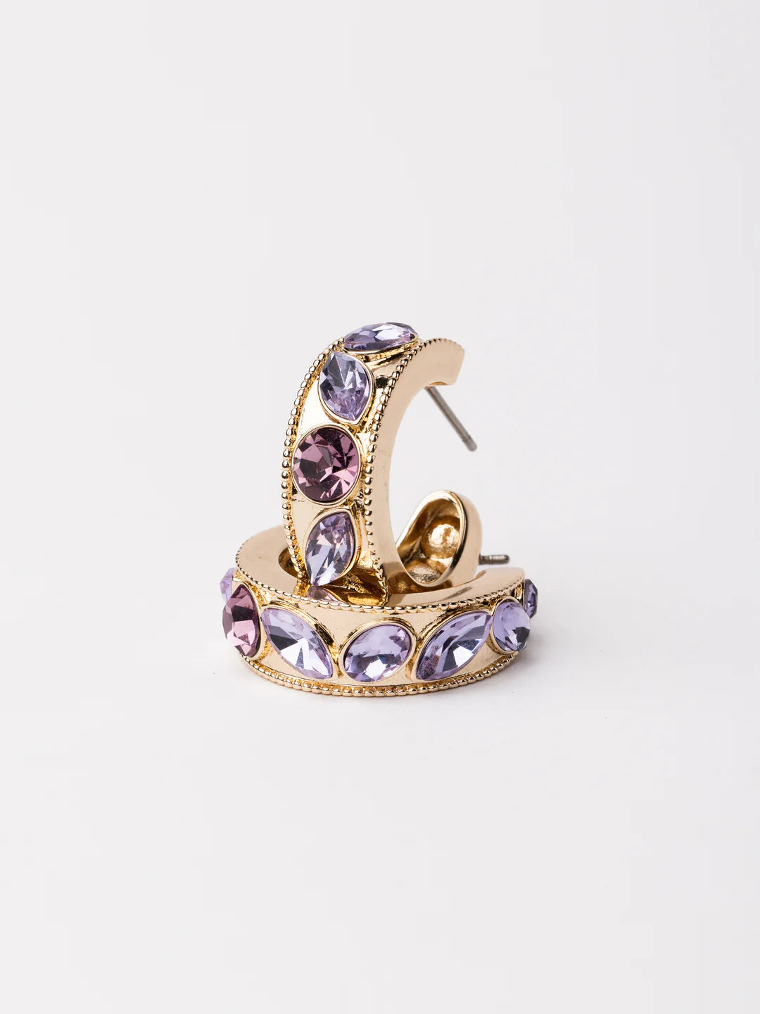 Lavender Power Small Hoop