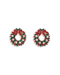 Christmas Wreath Earrings