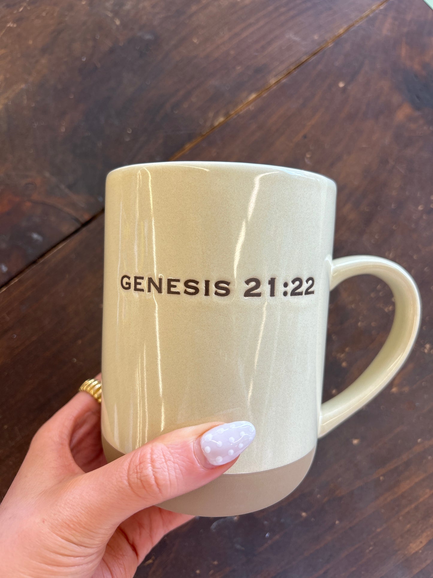 God Is With You Pottery Mug