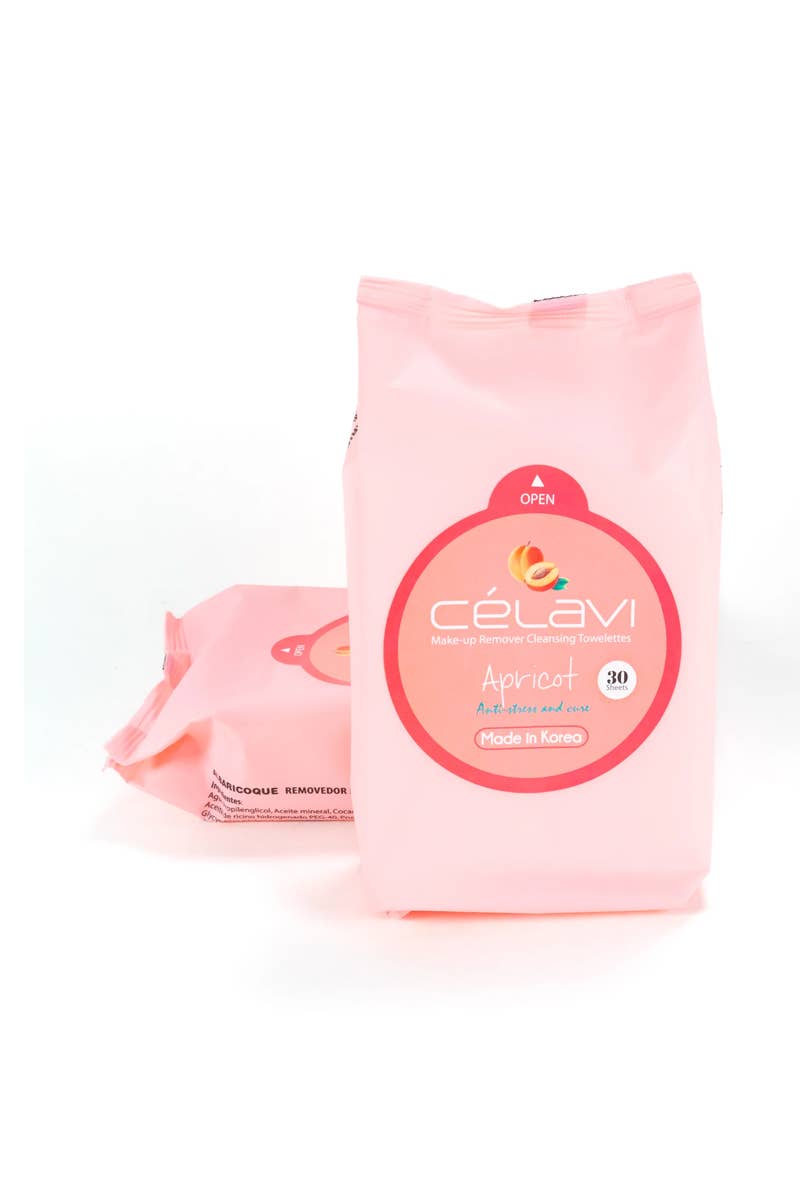 Celavi Makeup Cleansing Towelette Apricot