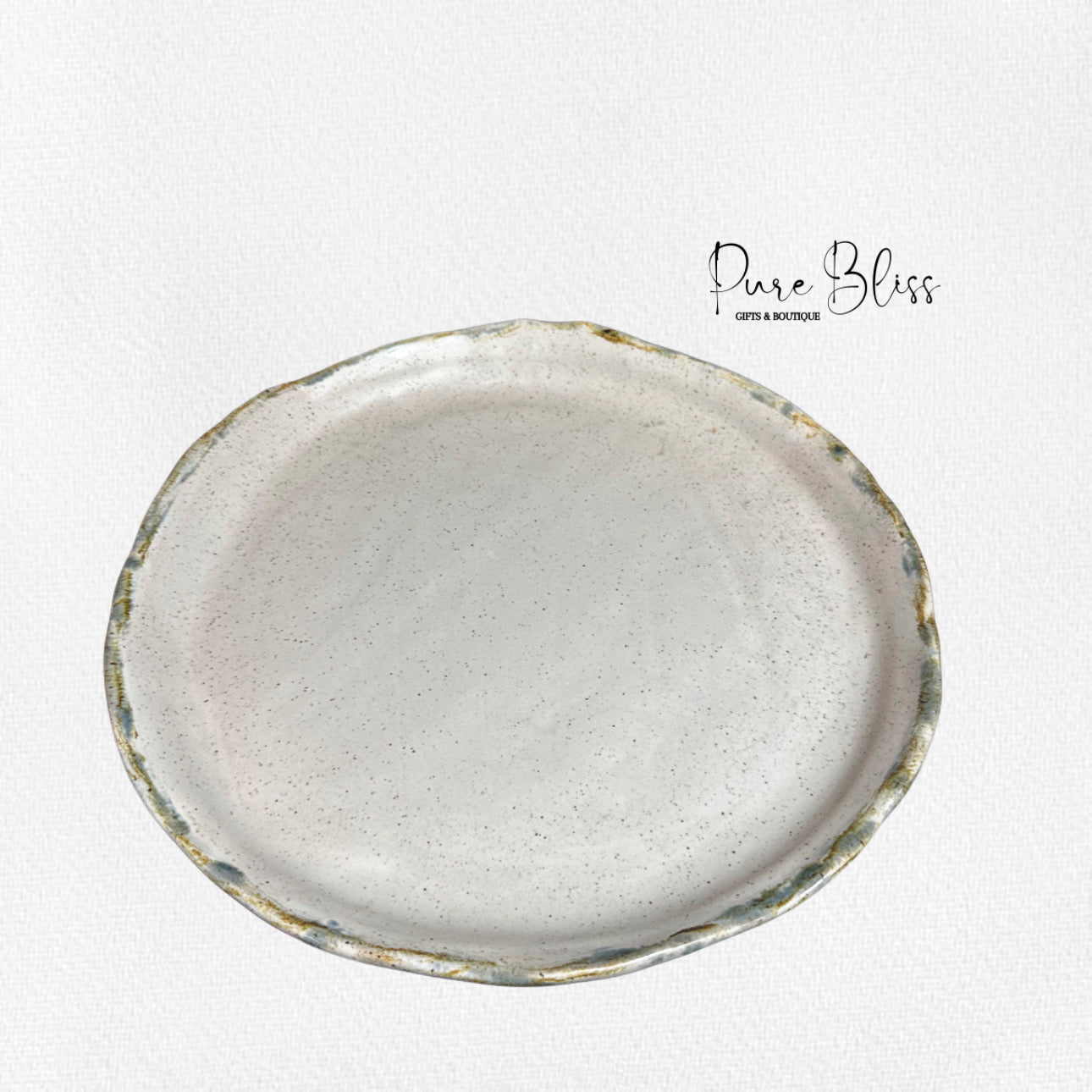 Cake Stand Pottery Charming White