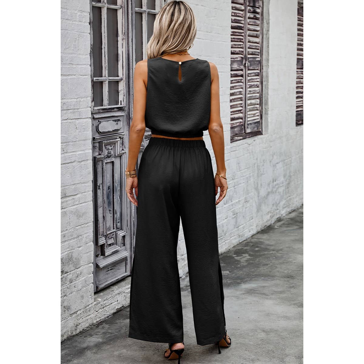 Two Piece Sleeveless Set