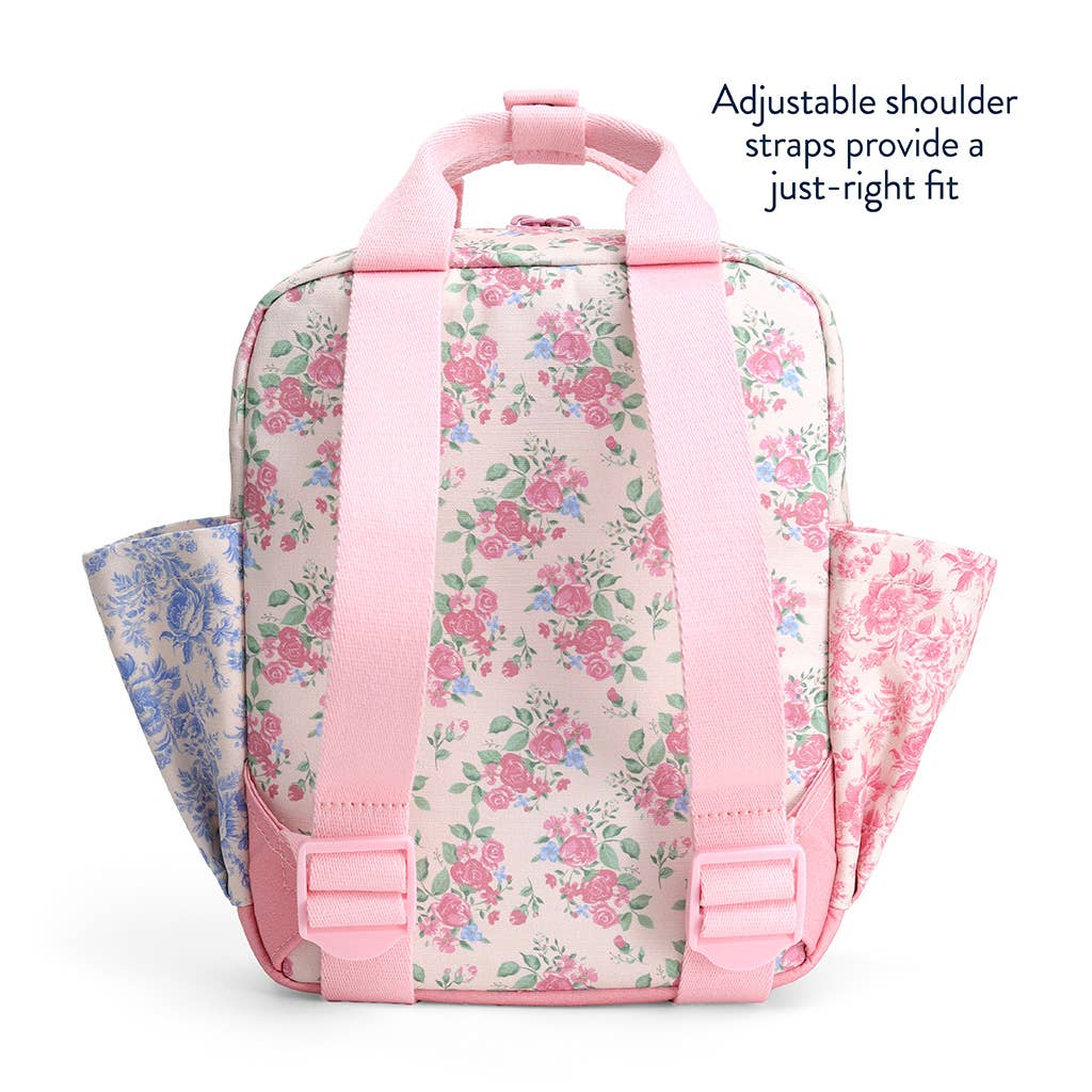 Itzy Bitzy Toddler Backpack: Ribbons + Roses