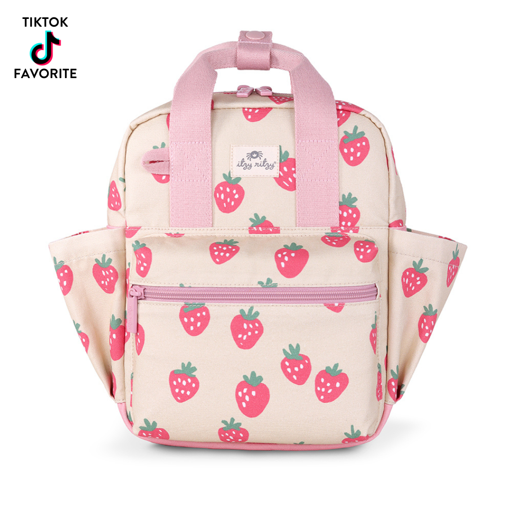 Itzy Bitzy Toddler Backpack: Strawberries & Cream