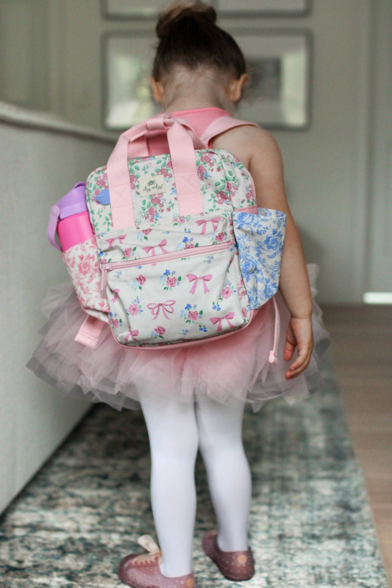 Itzy Bitzy Toddler Backpack: Ribbons + Roses