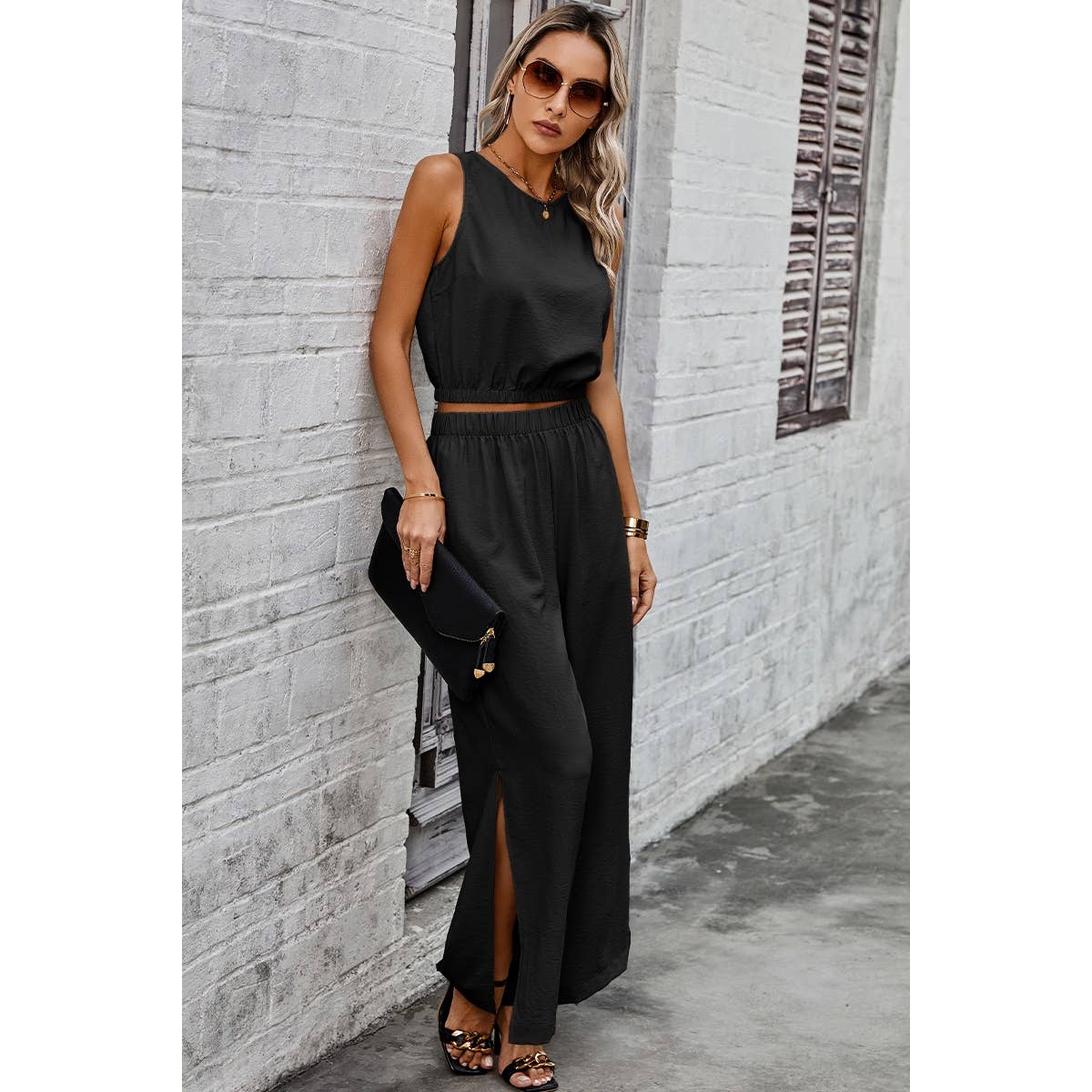Two Piece Sleeveless Set