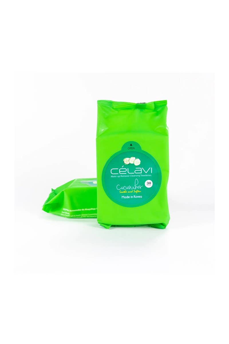Celavi MT004 Makeup Cleansing Towelette Cucumber - 6pc