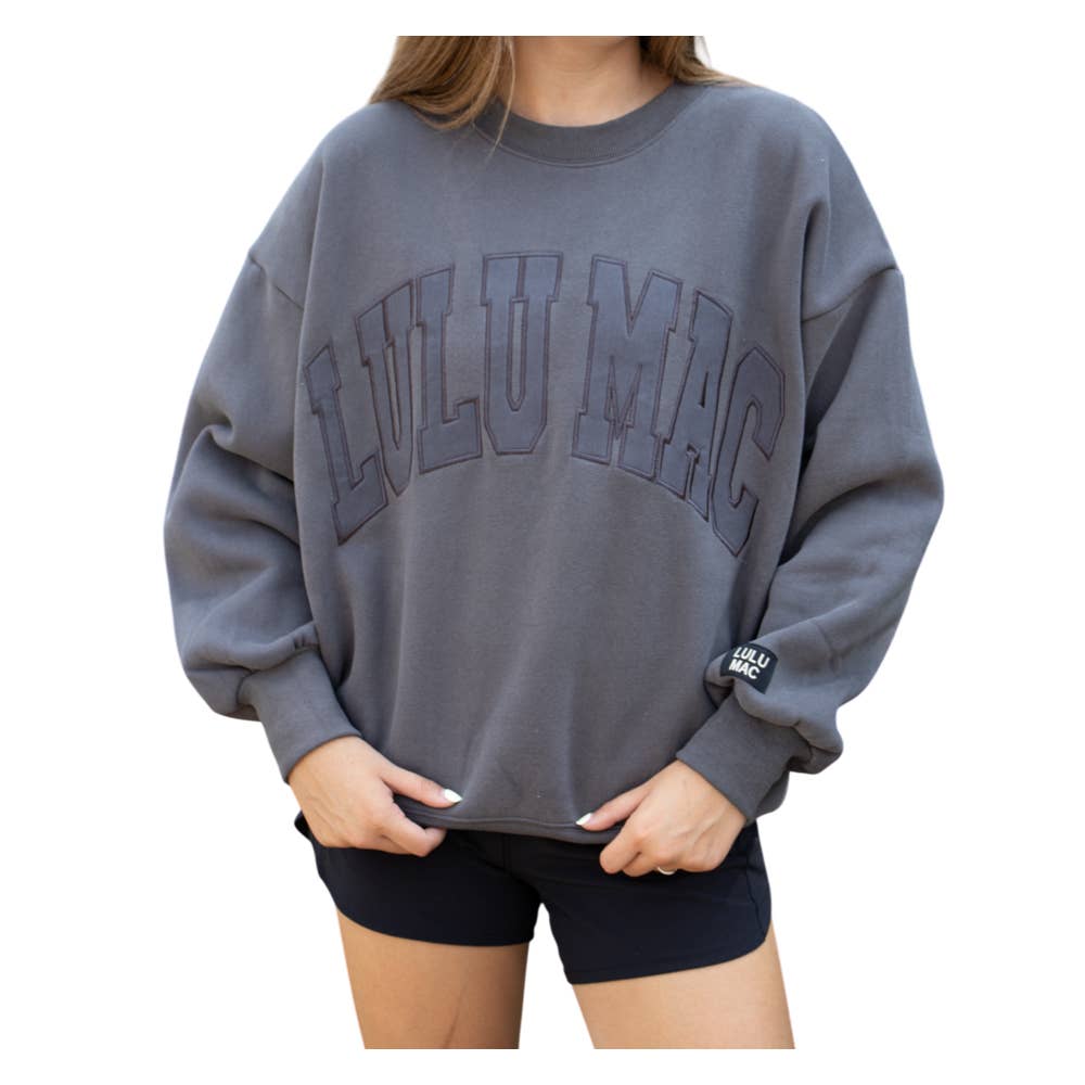 Lulu Mac Sweatshirt: DARK GREY