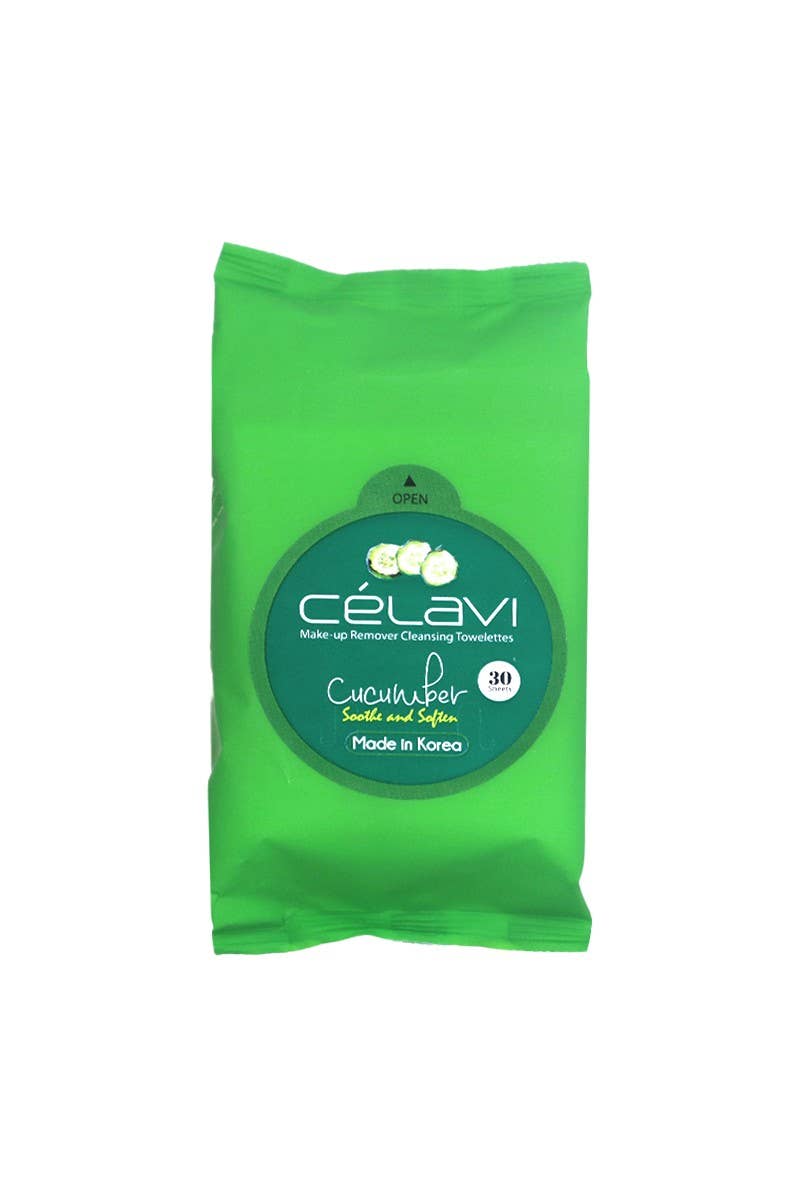Celavi MT004 Makeup Cleansing Towelette Cucumber - 6pc
