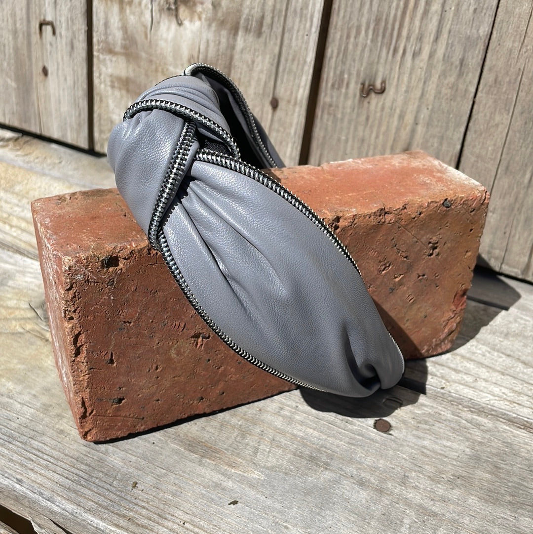 Leather Zipper Headbands