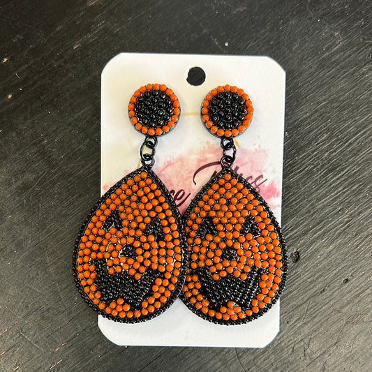 Evil Pumpkin Earrings