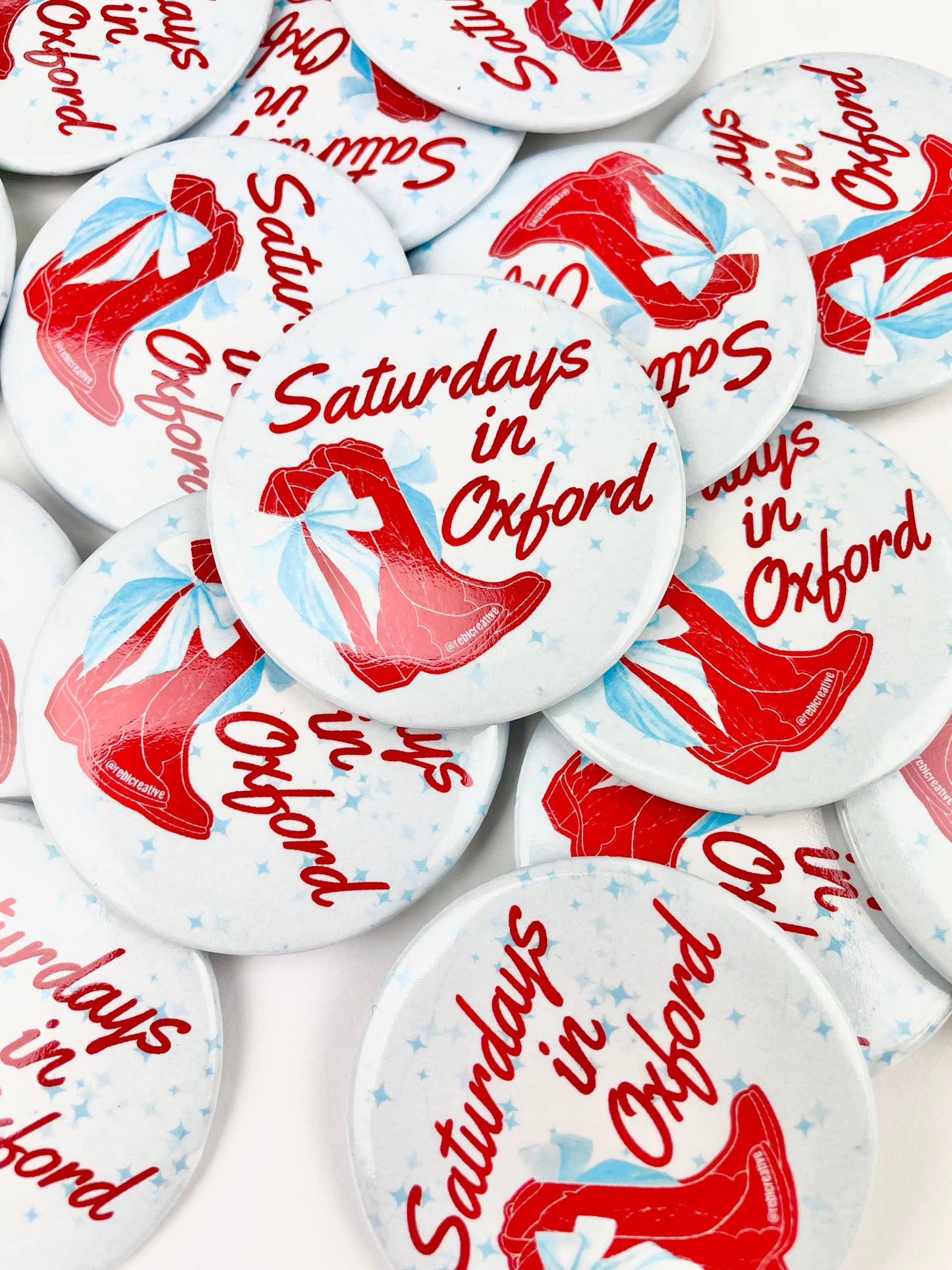 Boots and Stars - Oxford - Game Day Button