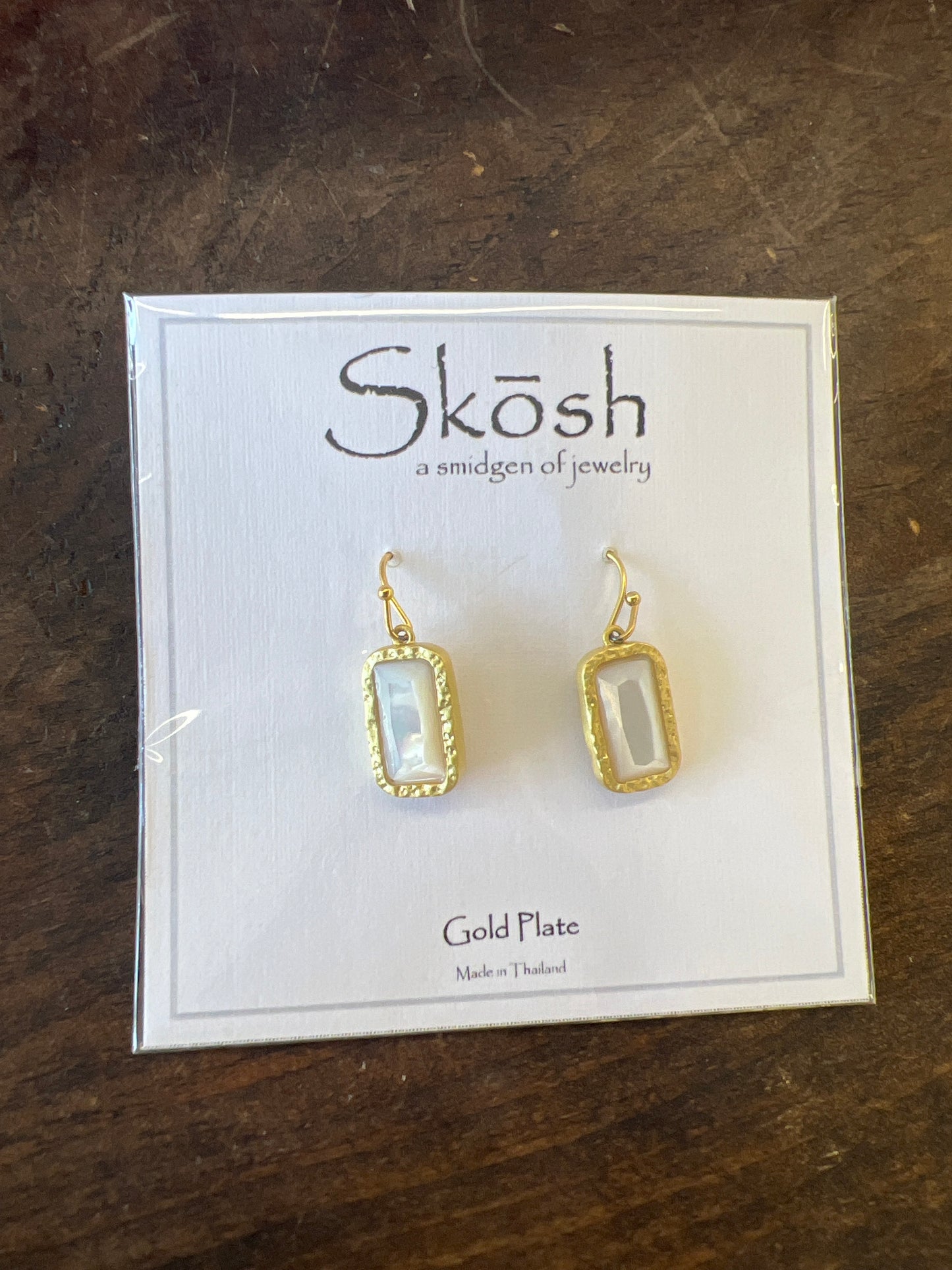Gold Stone Necklace & Earrings
