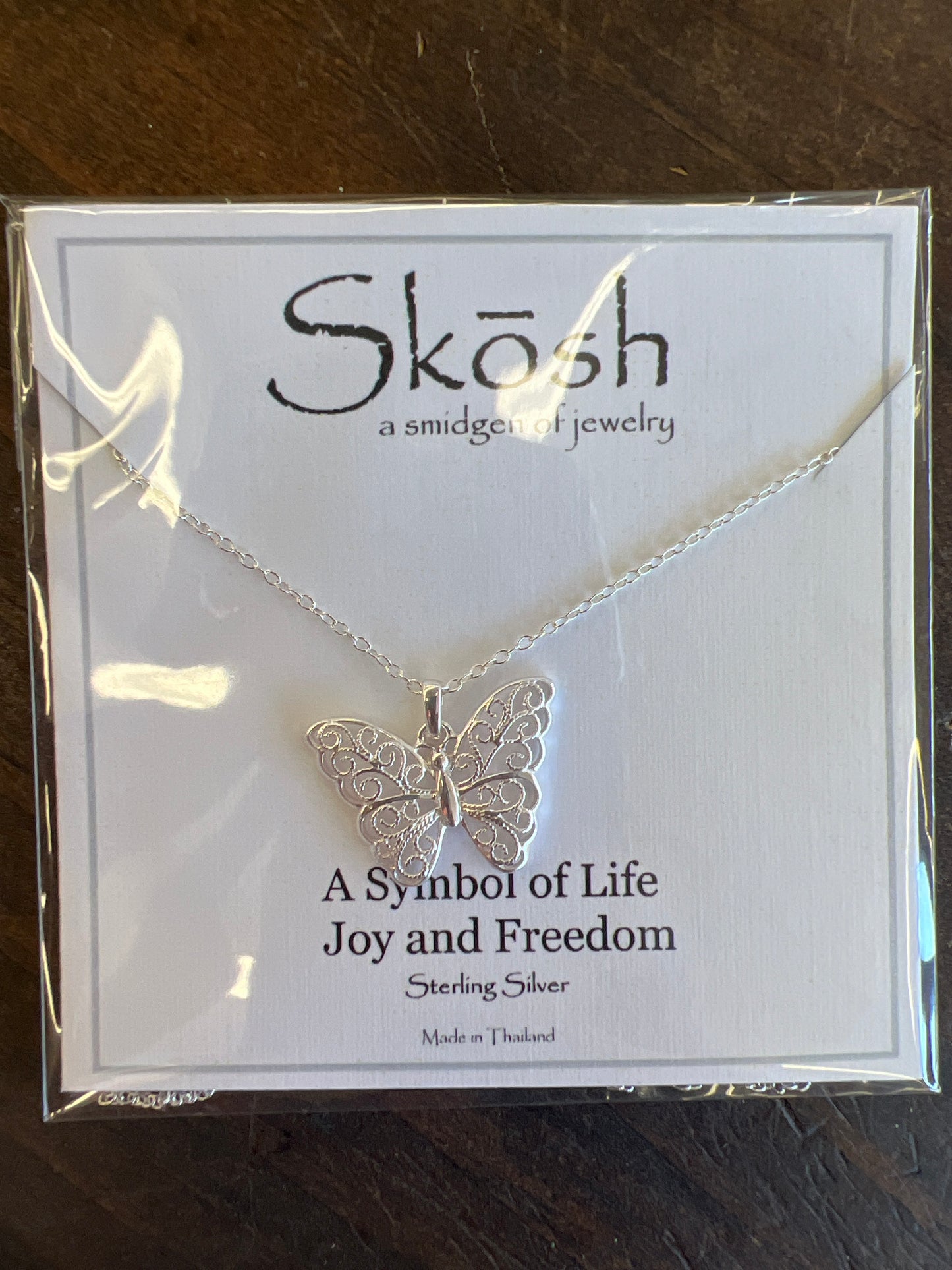 Skosh Adult + Butterfly Necklace