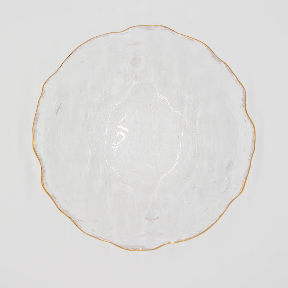 Provence Serving Bowl - Clear + Gold