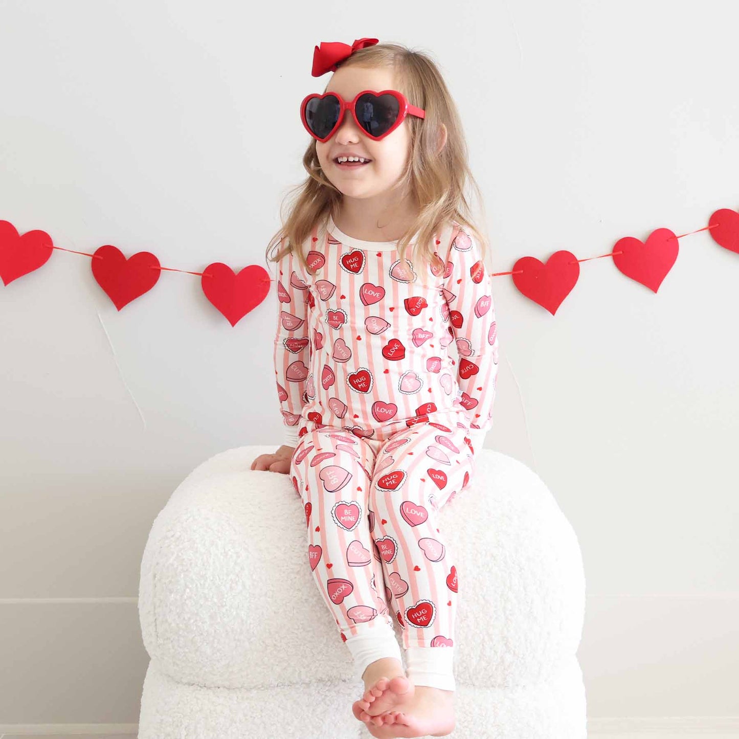 Sweet Like Candy Two Piece Pajama Set | Pink