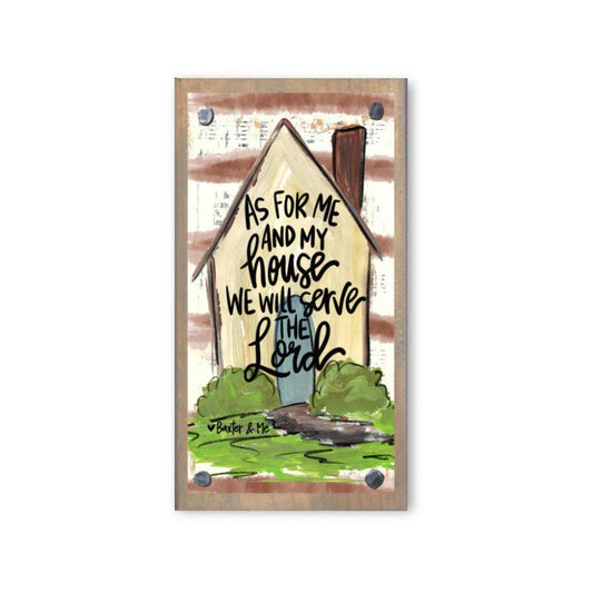 As For Me & My House Driftwood Happy Block