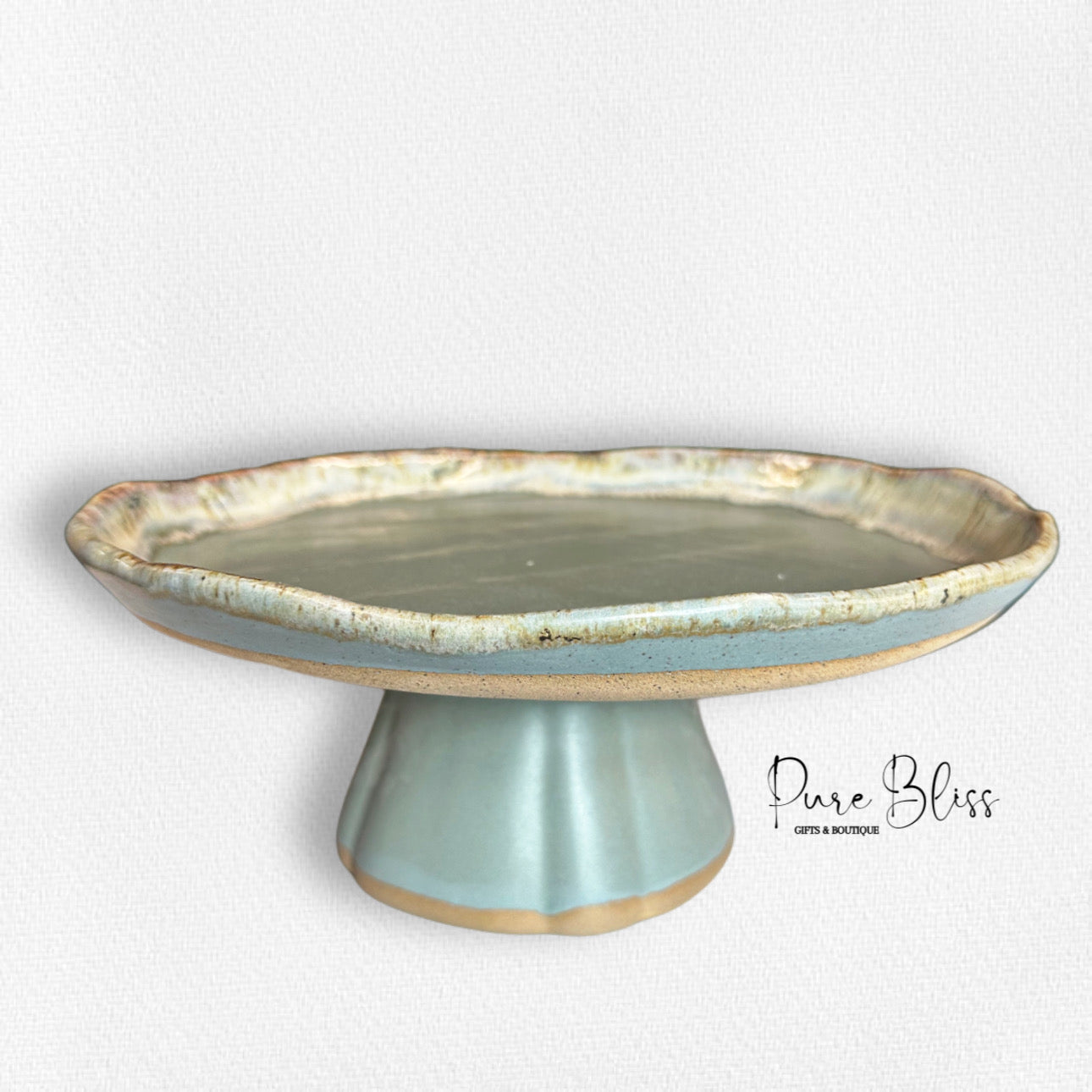 Cake Stand Pottery Peaceful