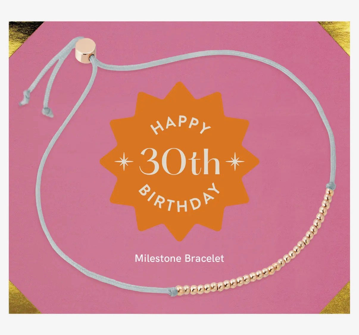 Vibrant Thirty Milestone Birthday Bracelet