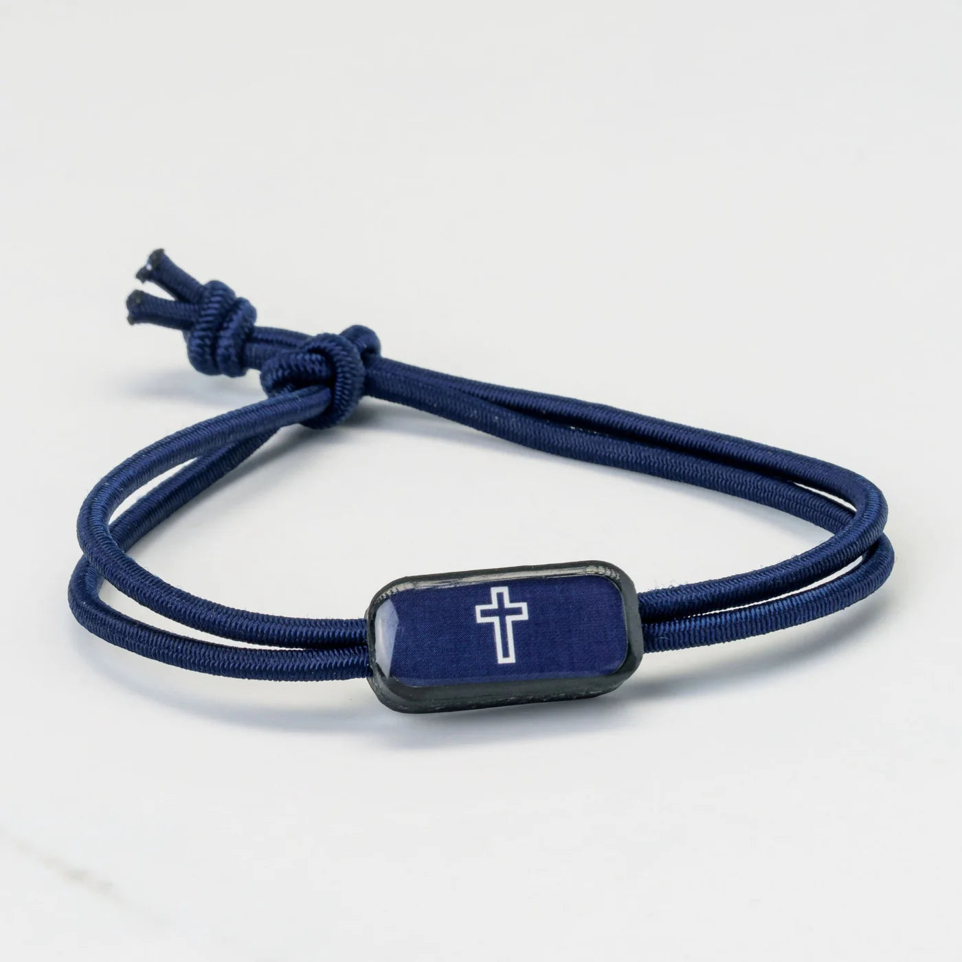 Tap to Pray - Survivor Series Tactical Bracelet - Navy + Cross