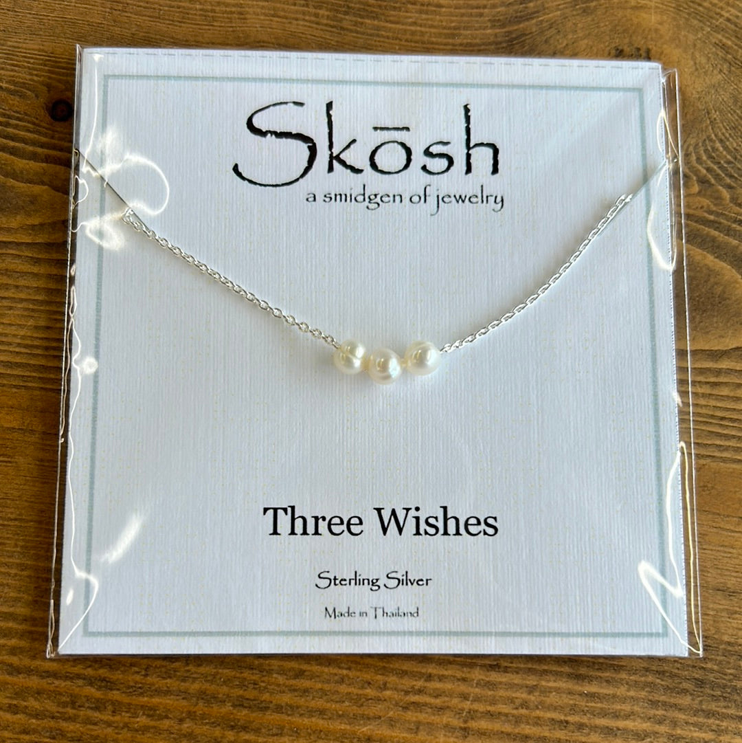 Three Wishes Pearl Necklace