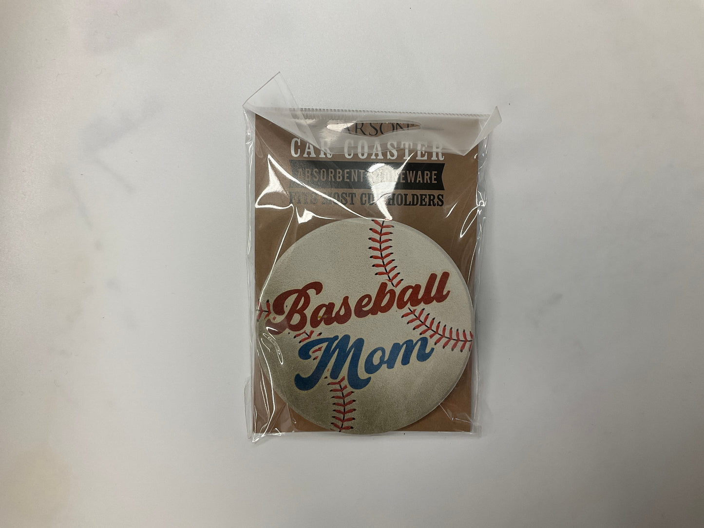 Car Coasters- Baseball Mom