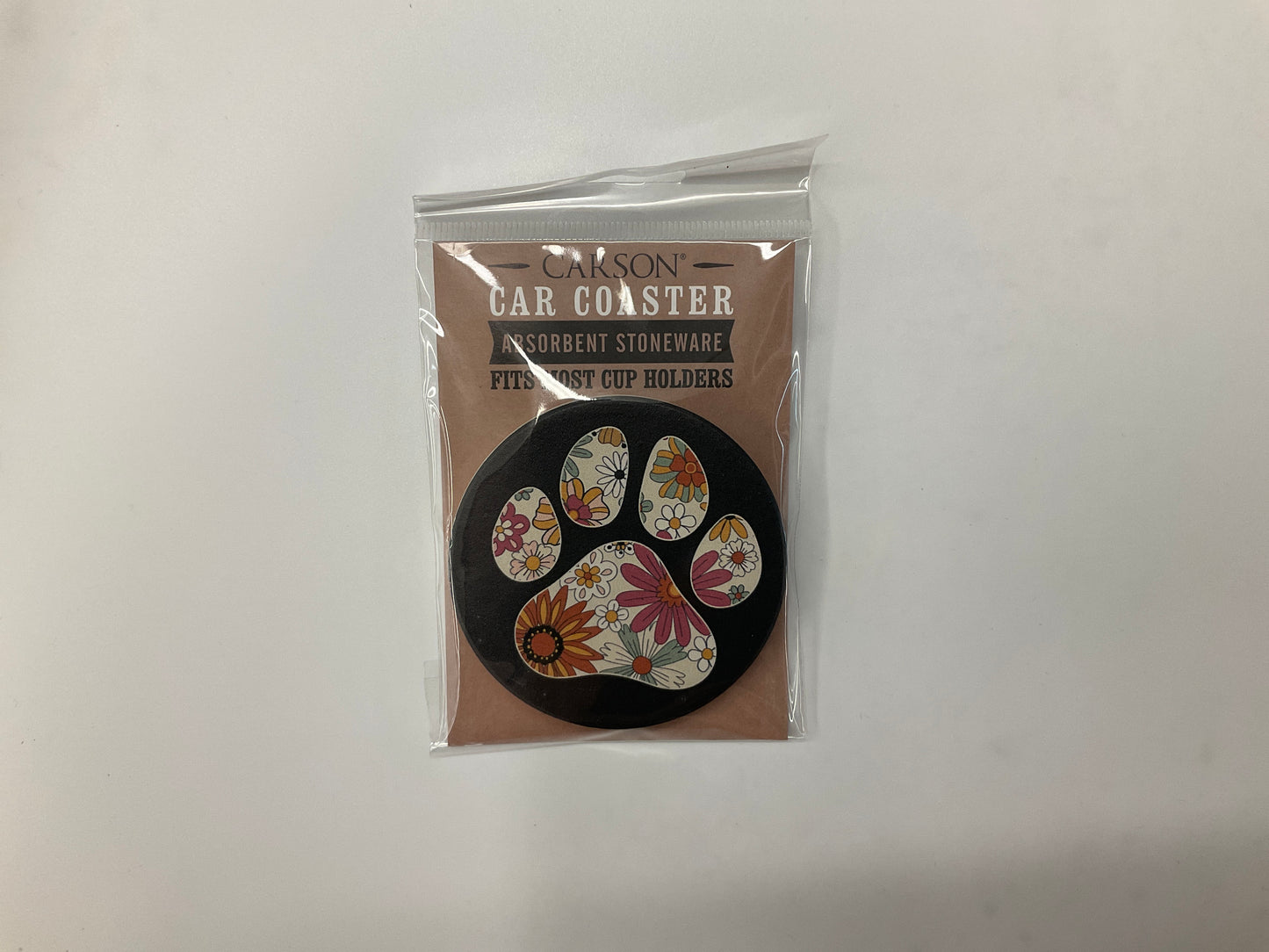 Car Coasters - Paw Print