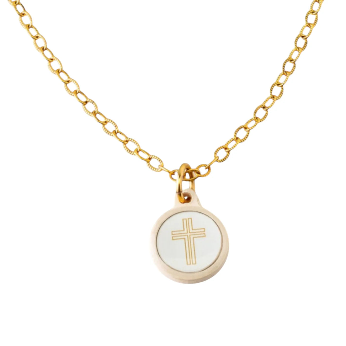 Tap to Pray - Survivor Series Necklace - Gold + Cross