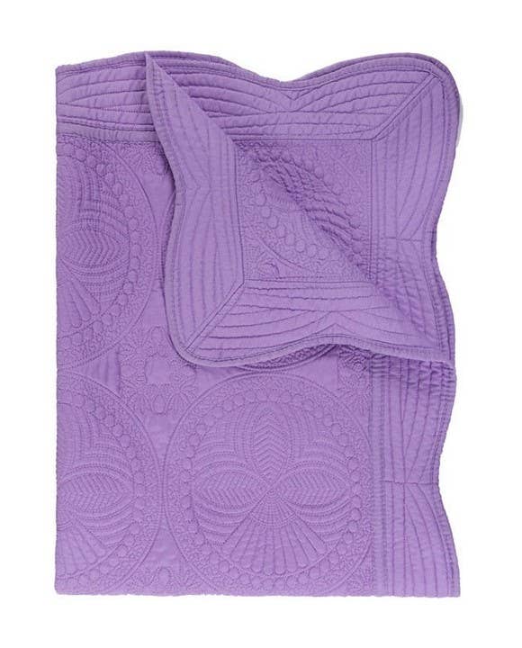 Heirloom Quilt - Baby Quilt Blanket Swaddle Monogram: Teal