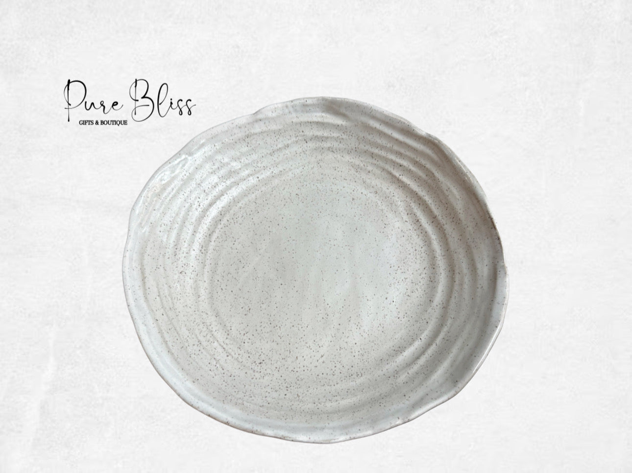 Salad Server Pottery Simply White