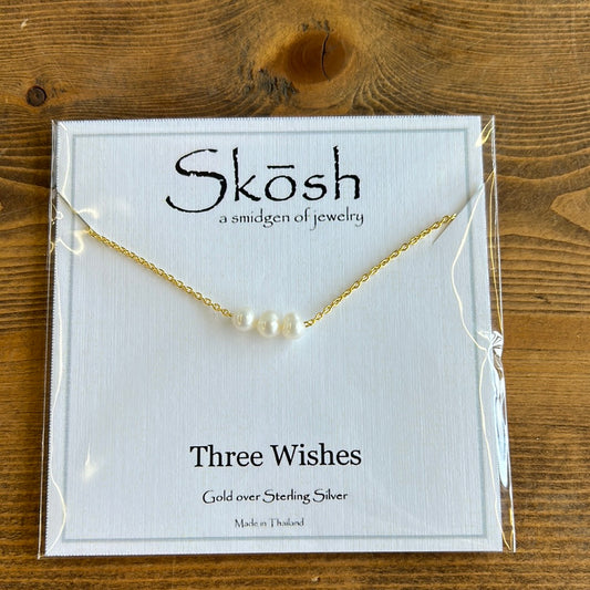 Three Wishes Pearl Necklace