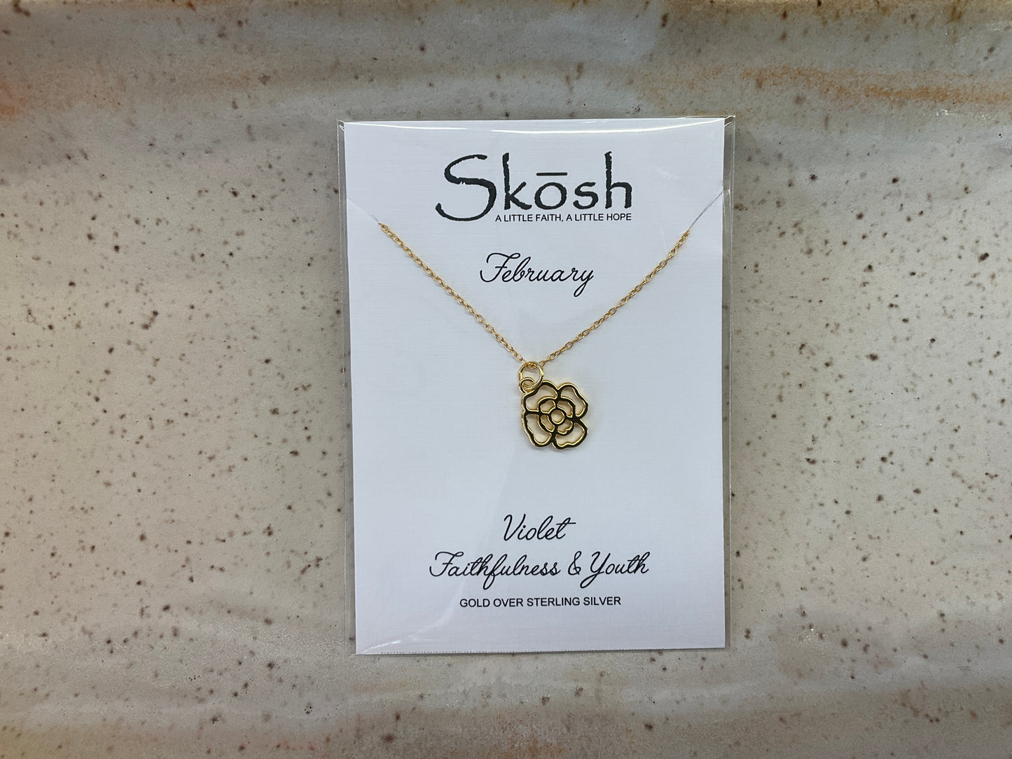 Flower Birth Month Necklaces