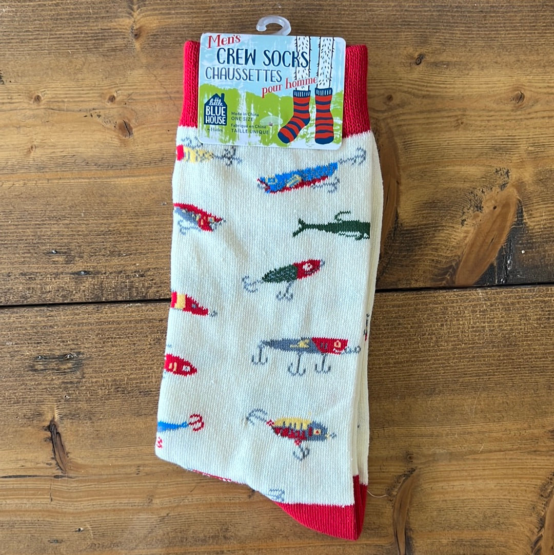 Fishing Lures + Men’s Crew Socks