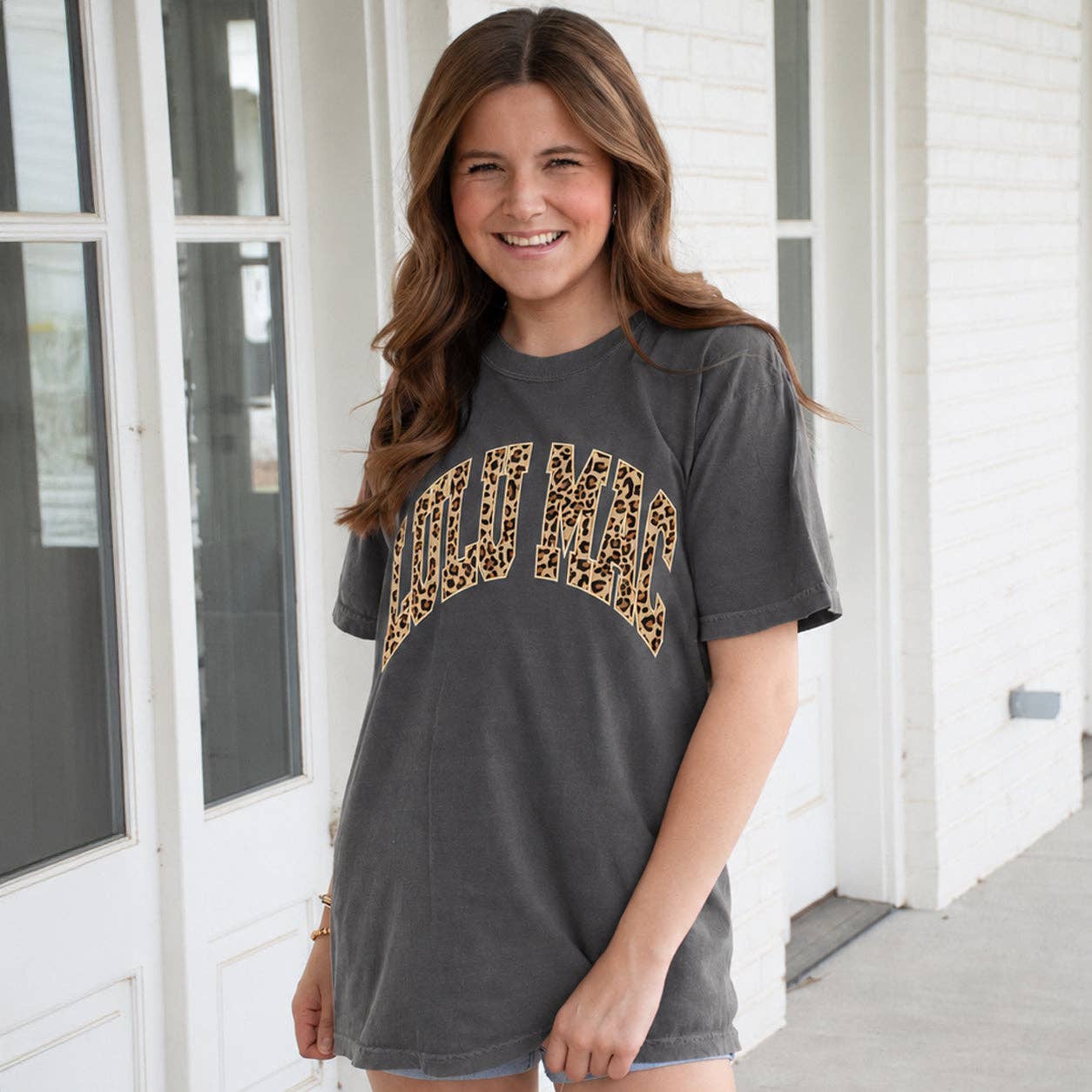 Adult Lulu Mac Pepper + Leopard Tee