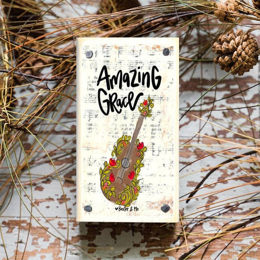 Amazing Grace Guitar Happy Block