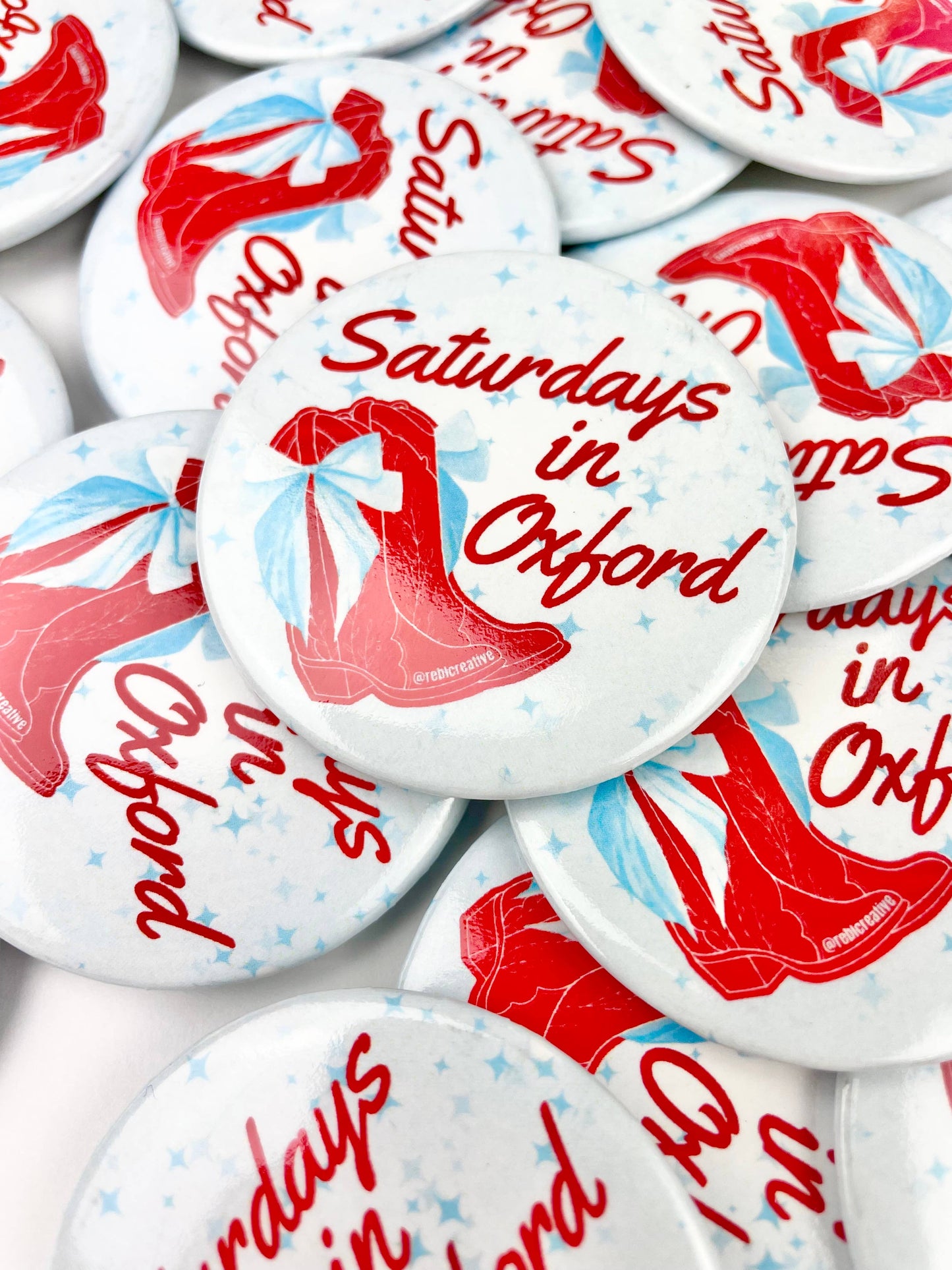 Boots and Stars - Oxford - Game Day Button