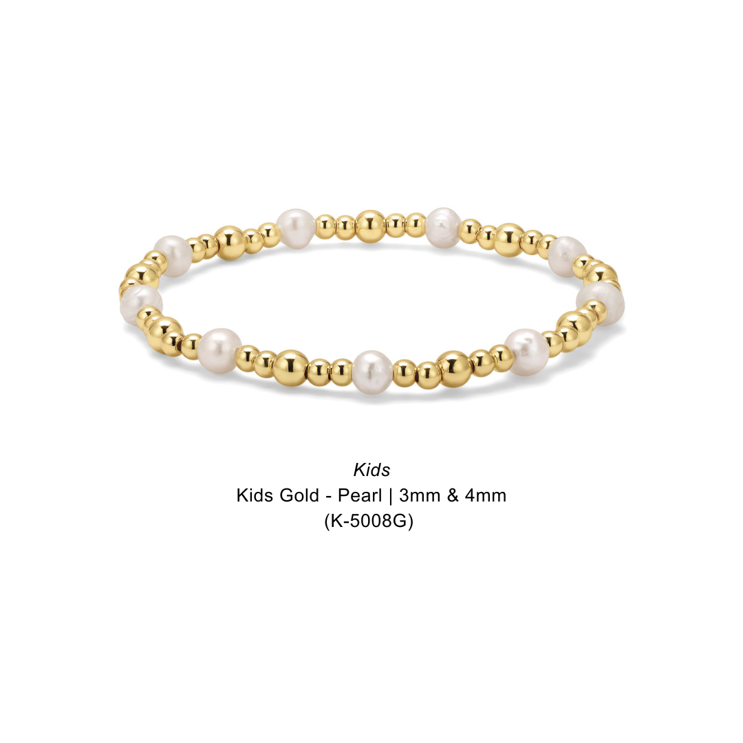 Kids Gold - Pearl | 3mm & 4mm