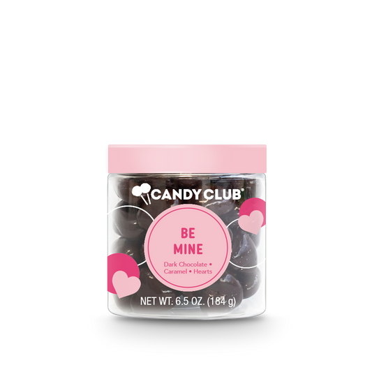 Be Mine •  Dark Chocolate Caramel Hearts