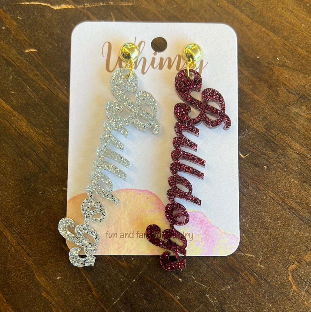 Silver & Maroon Bulldogs Script