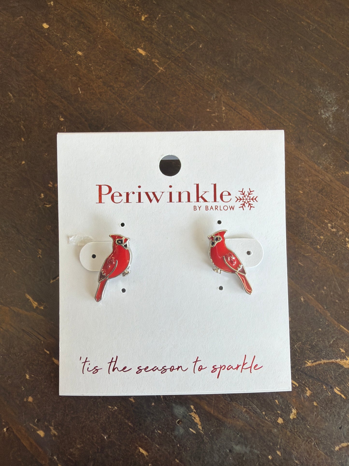 Red Cardinal Holiday Earrings