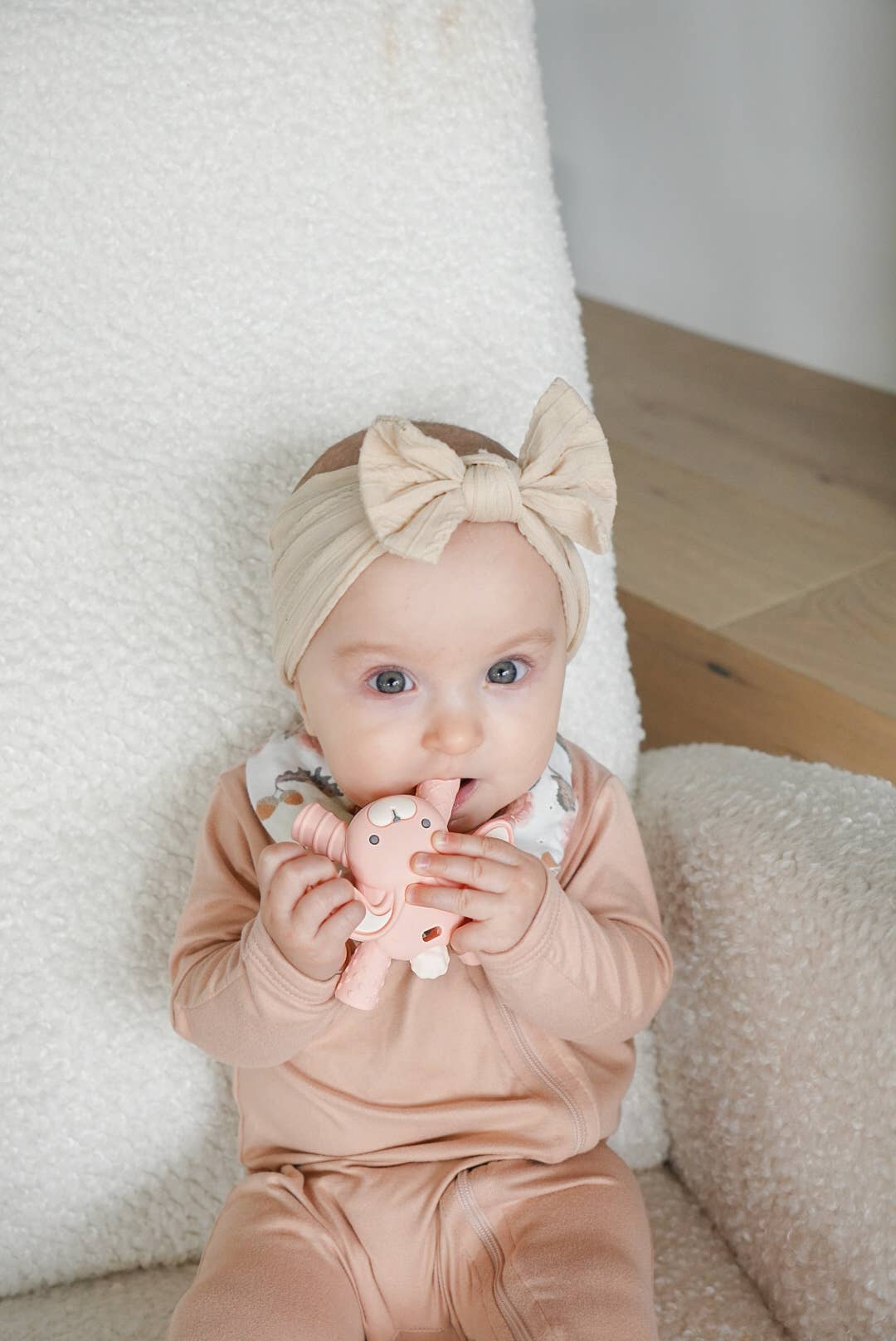 Ritzy Teether Baby Molar Teether: Bunny