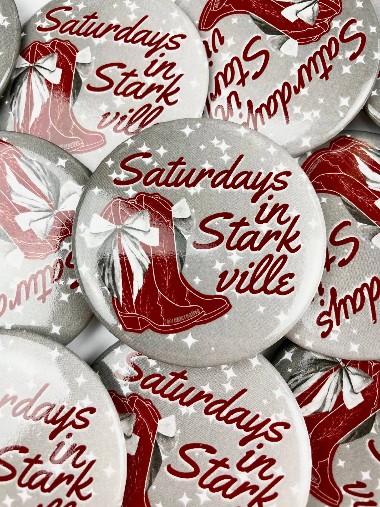Boots and Stars - Starkville - Game Day Button